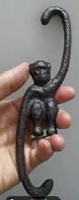 Barrel Full of Monkeys Vintage Toy Style Cast Iron Hanging Decorative Hook  picture