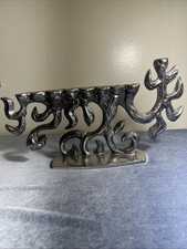 Large Rare Don Drumm Sculpture Candleholder Flame Menorah Never Used picture