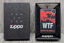 New ZIPPO USA Windproof Lighter 29849 WTF Where's the Fireball Whisky Bl. Matte picture