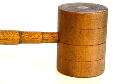 ANTIQUE WOOD MALLET IN BEAUTIFUL CONDITION. 13