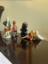 4 Vintage Ceramic Mini Liquor Bottles (Empty). Some with Tax Stamps picture