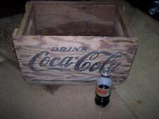 RARE Antique 1935 ANTIQUE COCA-COLA INK STAMPED WOOD BOX AD CRATE 19x12x12 COKE picture