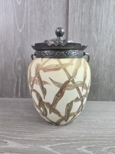 MT. WASHINGTON ALBERTINE / CROWN MILANO DECORATED BISCUIT / CRACKER JAR picture