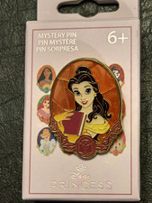 Disney Princess Stained Glass Mystery Pin - Belle Beauty & The Beast Enamel Pin picture