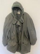 Vintage USAF Cold Weather Parka Mens Size XL CWU-8/P Hood 1970s READ picture