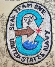 Rare Original Patch - SEAL TEAM 1 - US NAVY DIVER - 1960's - Vietnam War - Q.127 picture
