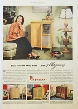 1946 Magnavox radio phonograph Vintage Ad music for your every mood picture