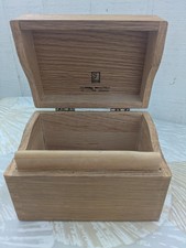 1950s Handmade Oak Recipe Cardbox Goodwill Industries Vintage 50s Kitchen picture
