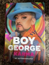 Boy George Karma Autobiography Hardback Hand Signed by Boy George picture