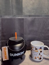 Entering Salem Runs On Dunkin' Halloween Coffee Mug and Dunkin Cauldron picture
