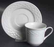 Gibson Designs Royal Quilt White Cup & Saucer 4727511 picture