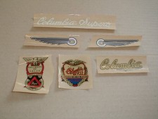 Prewar Columbia Bicycle Bike Decal Set Mint Unused  picture