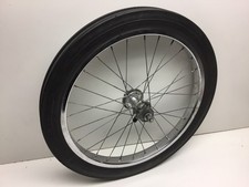Vintage 1979 Schwinn Exerciser Bicycle Front Wheel Rim Solid Tire picture