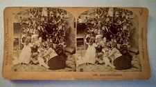 Rare 1897 Santa Claus Stereoview - B.W. Kilburn picture