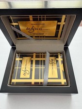 Wynn Limited Edition Casino Playing Cards Deck Set in Box Black/Gold RARE picture