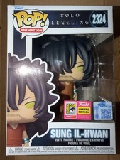 Funko Pop SDCC 2026 Excl Solo Leveling SUNG IL-HWAN *OFFICIAL STICKER* IN HAND picture