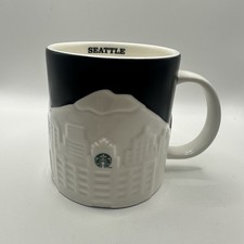 Starbucks 2012 SEATTLE Mug Collector Series Relief Skyline Space Needle Ferry picture
