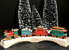 train Ornament 1991 Claus & Co RR Railroad Train Track & Cars picture