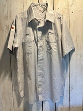 Mobil Men's Vintage Oil Shirt Large ￼Unitog Uniform, Gas Service, Pegasus picture