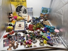 Huge Vtg Junk Drawer Flea Market Unique Treasure Trinket Lot  Coins Cards Mickey picture