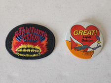 Plymouth Dealer Roadrunner pin, Lapel Button & Rapid Transit Patch picture