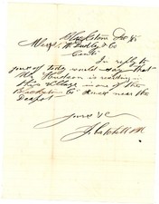 1880s Handwritten Letter Blackstone, VA Mr. Hindman Inquiry J. Batchelor Signed picture