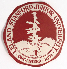 Leland Stanford Junior University Luggage Label  4