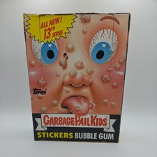 Vintage 1987 Topps Garbage Pail Kids Sticker Series 13 Wax Box With Poster picture