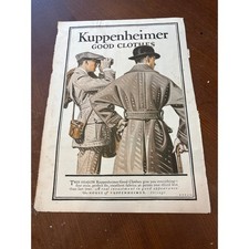 Vintage 1921 Literary Digest Magazine Cover Marshal Foch WWI Kuppenheimer Ad picture