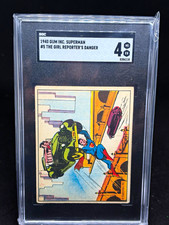 Superman Gum Inc 1940 Superman #5 The Girl Reporter's Danger SGC 4 Lois Lane picture