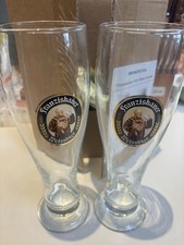 Franziskaner Weissbier Pint Glasses X2 brand new vase pub home bar  picture