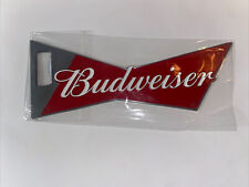 Budweiser Bottle Opener Laser Engraved Clydesdale Horses Stainless Steel Red picture