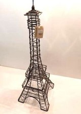 Paris Eiffel Tower (two towers) Metal Sculpture in dark bronze  NWT picture