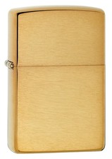 Zippo Windproof Armor Brushed Brass Lighter, # 168, New In Box picture