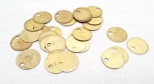 30 Vintage Brass B & W Contruction Co. and Babcock & Wilcox Erect'n Dept Tokens picture