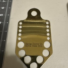 VTG KEYES-DAVIS Laundry Pin HOLDER, ￼ Battle Creek, Michigan, Brass picture