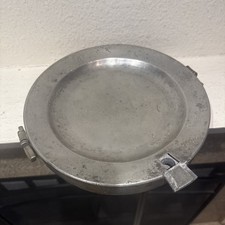Antique c1750 English Pewter Hot Water Warming Plate picture