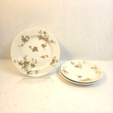 Antique Haviland France Limoges Autumn Leaf Saucers & Bread Plate Schleiger 196 picture
