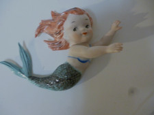VINTAGE 1950'S NORCREST NAPCO MERMAID WALL PLAQUE MADE IN JAPAN picture