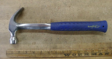 Vntg Estwing USA Curved Claw Hammer,1lb. 9.3 oz,Blue Nylon,4-7/8