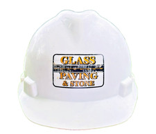 Glasgow Kentucky Barren Co. KY GLASS PAVING & STONE Construction Hard Hat picture