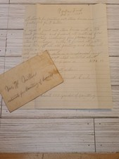 1932 Parker Ford House Painting Quote Handwritten Letter Pennsylvania  picture