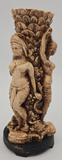 3D Resin Vase Three Hindu Goddesses Ornate Detailed Balinese Thai Refurbished picture