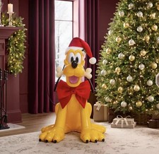 Disney 3.5 FT Pluto Holiday Christmas Animatronic picture