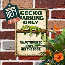 Frog Parking Only All Others Will Be Toad Retro Metal Tin Sign Decor 8x12 picture