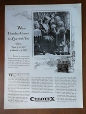 Vintage 1928 Celotex Insulating Lumber Full Page Original Ad 1124 picture