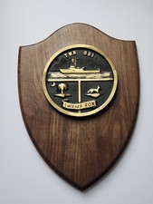 Vintage TWR-821 Swamp Fox Plaque USN US Navy - Heavy - Wood And Metal - Torpedo picture