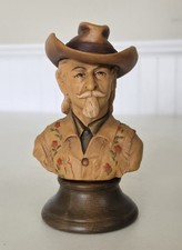 RARE ANRI Buffalo Bill Cody LE Wood Carved 6.25