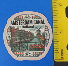 Amsterdam Canal Holland Beautiful Places Sticker (AT) picture