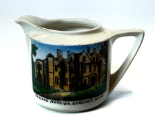 GARDINER - Oakland Mansion - MAINE ME Antique Souvenir China TRINKET CREAMER picture